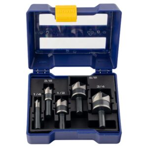 IRWIN Metal Countersink Drill Bit Set, 5 Piece, 1877793