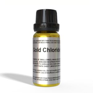 gold chloride 1% solution 30ml glass vial