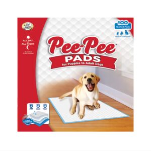 four paws pet select pee pee pads for dogs and puppies 100 count standard: 22" x 22"