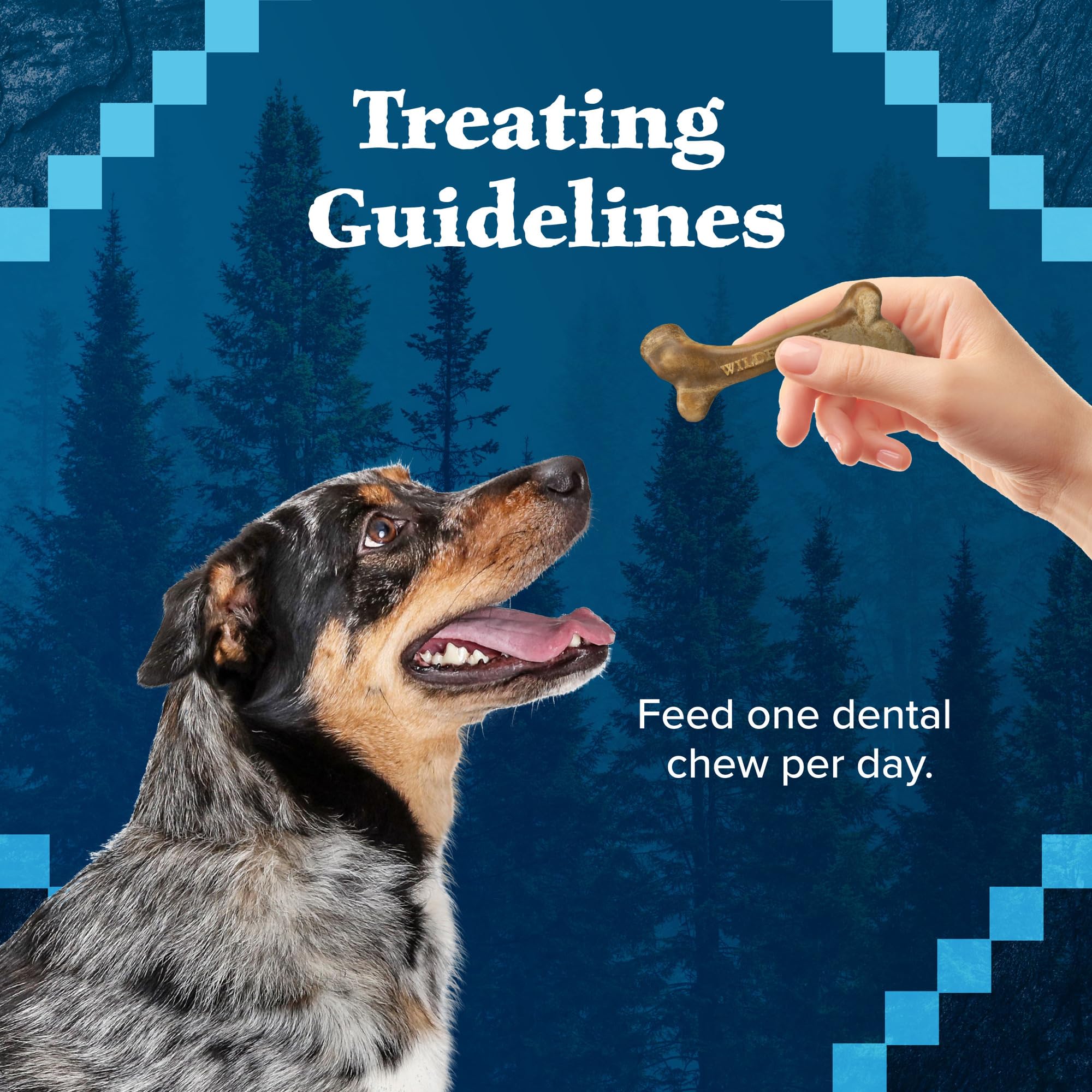 Blue Buffalo Wilderness Wild Bones Grain-Free Dental Chews Dog Treats, Small, 10-oz Bag