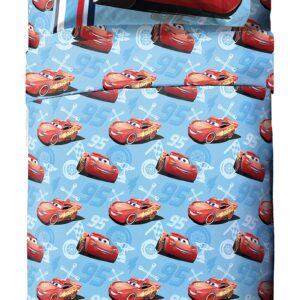 Jay Franco Disney Pixar Lightning McQueen Full Size Sheet Set, Cars 95