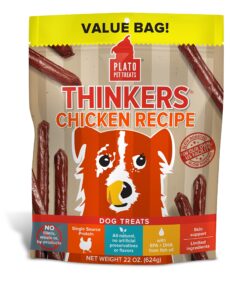 plato pet treats natural pet treats, chicken 22 oz