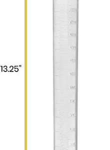 EISCO Graduated Cylinder, 250mL - Class B Tolerance - Octagonal Base - Polypropylene Plastic - Industrial Quality, Autoclavable