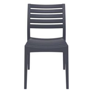 Compamia Ares Outdoor Patio Dining Chair in Dark Gray (Set of 2)