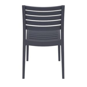 Compamia Ares Outdoor Patio Dining Chair in Dark Gray (Set of 2)