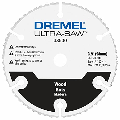 Dremel US500-01 Ultra-Saw 4-Inch Carbide Wood Cutting Wheel, White