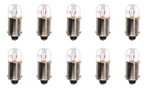 CEC Industries #3796 Bulbs, 12 V, 2.04 W, BA9s Base, T-2.75 shape (Box of 10)