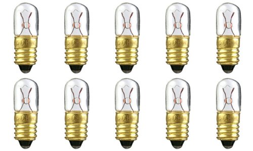 CEC Industries #41 Bulbs, 2.5 V, 1.25 W, E10 Base, T-3.25 shape (Box of 10)