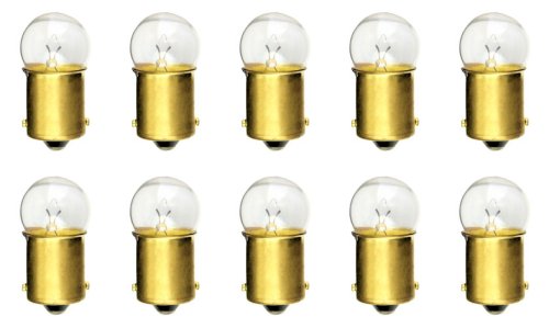 CEC Industries #63 Bulbs, 7 V, 4.41 W, BA15s Base, G-6 shape (Box of 10)