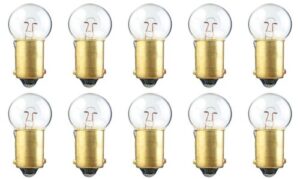 cec industries #6251 bulbs, 6 v, 5 w, ba9s base, g-4.5 shape (box of 10)