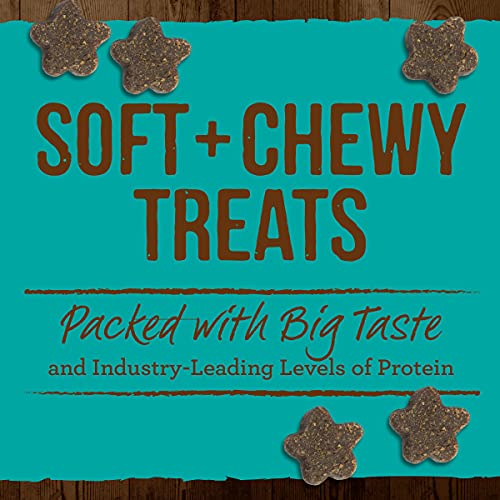 Merrick Power Bites Natural Soft And Chewy Real Meat Dog Treats, Grain Free Snack, Real Turducken Recipe - 6 oz. Bag