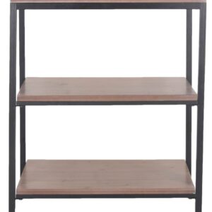 SAFAVIEH Home Collection Zeke Honey Natural 3-Tier Bookcase Storage Shelf Unit