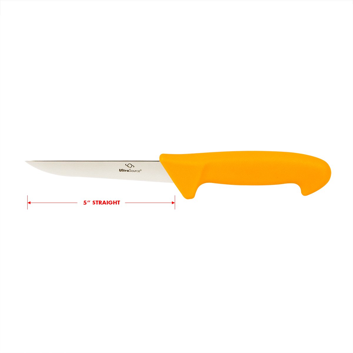 ULTRASOURCE Boning Knife, 5" Straight/Stiff Blade, Polypropylene Handle