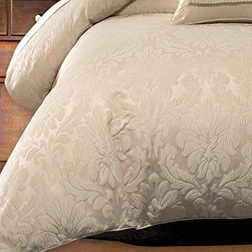 7PC- King Sara Jacquard Duvet Cover Set