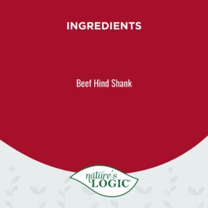 Nature's Logic Beef 7-8" Hind Shank Bone Treat, 1lb, 1 Pack