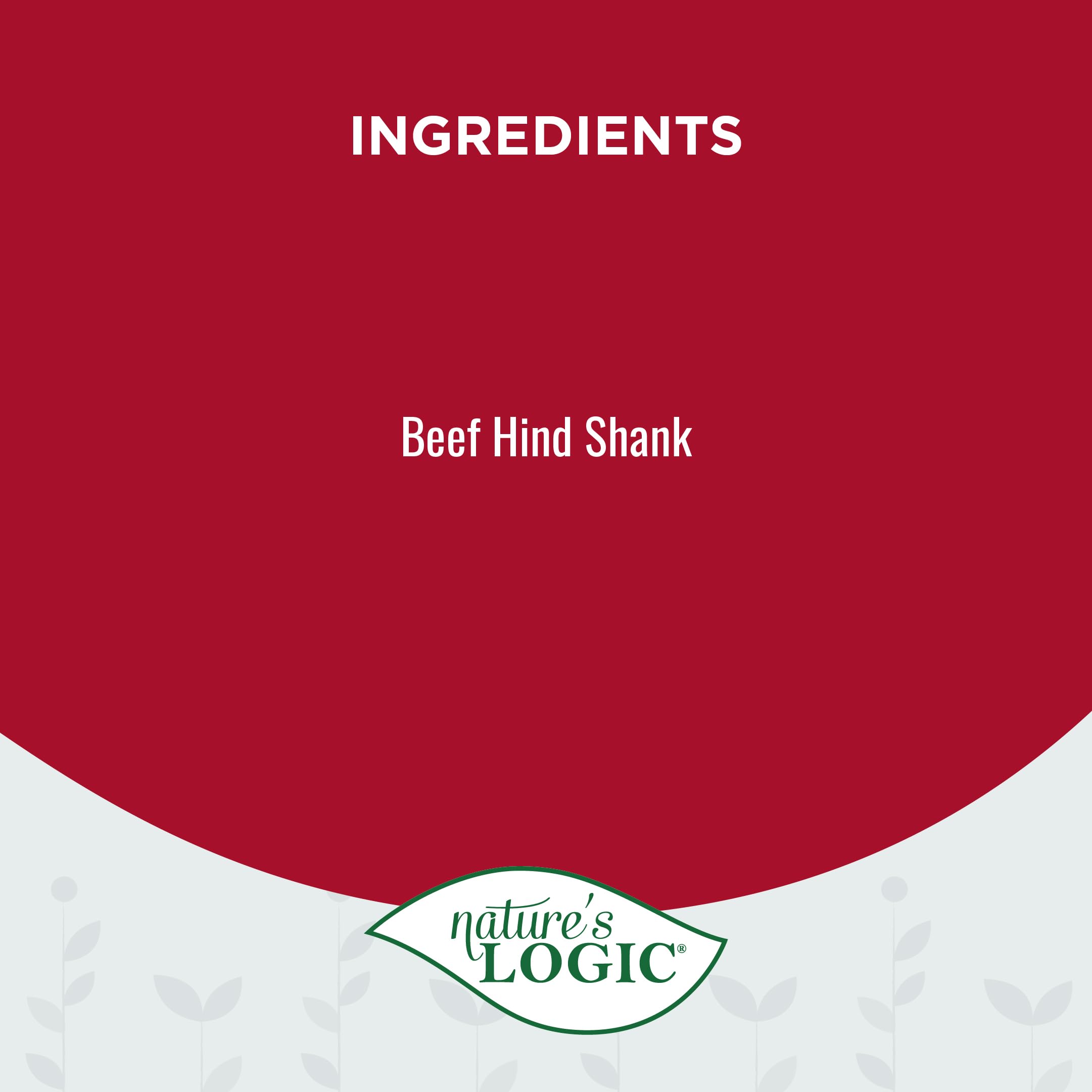 Nature's Logic Beef 7-8" Hind Shank Bone Treat, 1lb, 1 Pack