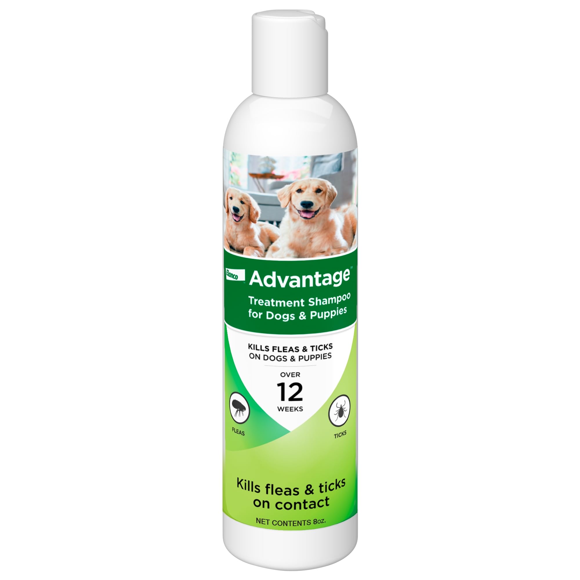 Advantage Dog Flea & Tick Shampoo for Puppies & Adult Dogs | Kills Fleas & Ticks | 8 oz.