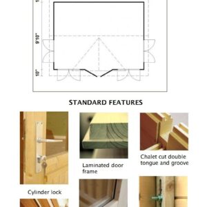 Allwood Chloe | 123 SQF Kit Cabin, Garden House