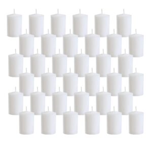 LumaBase Votive Candles, 15 Hour - Set of 36