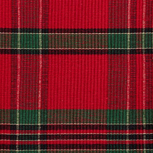 DII Farmhouse Christmas Plaid Dining Table & Kitchen Décor, Holiday Placemat Set, 13x19, Red & Green, 6 Count