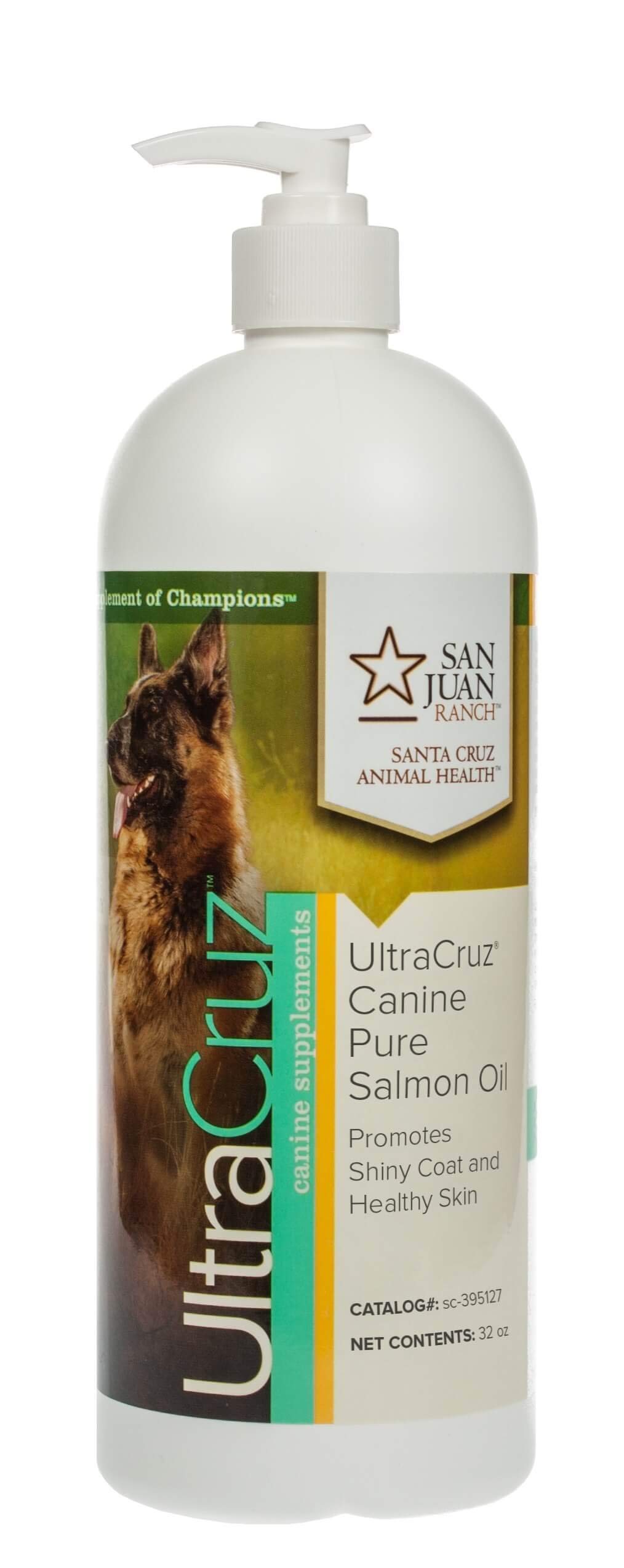 UltraCruz Canine Pure Salmon Oil Supplement for Dogs, 32 oz,sc-395127