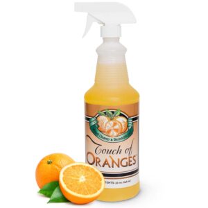 touch of oranges wood cleaner & polish spray real orange oil luster finish, clean kitchen cabinets, hardwood floor and all wood, restorer, conditioner - 32 oz