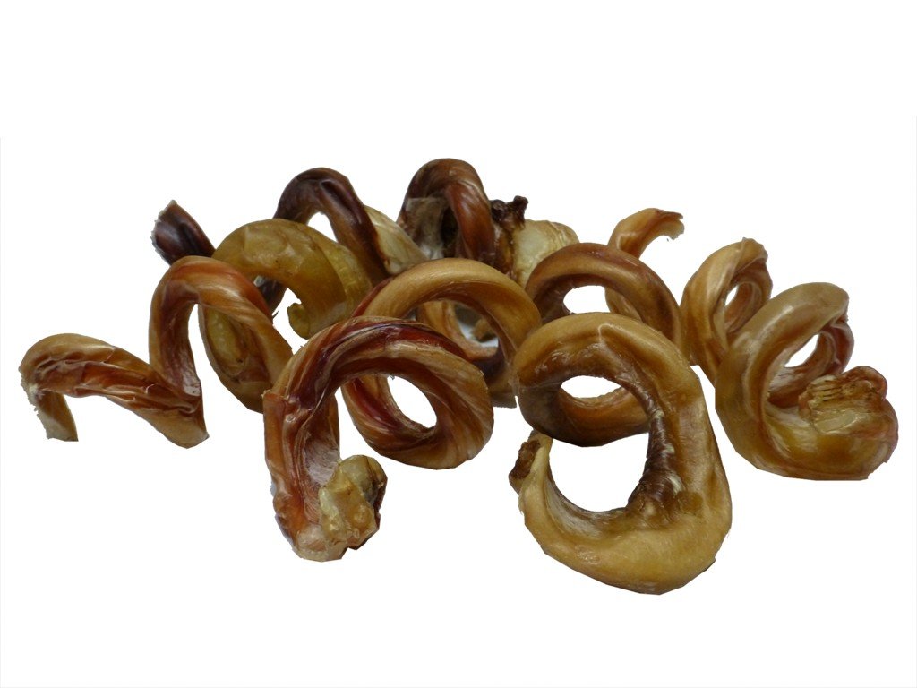 HDP Dental Floss Curly 4-6" Bully Sticks Made in USA Odor Free Size:Pack of 50