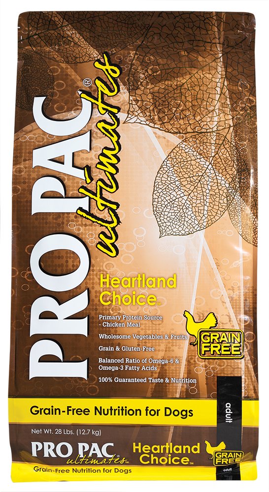 Pro Pac Ultimates Heartland Choice Grain Free Dry Dog Food, 28 Lb.