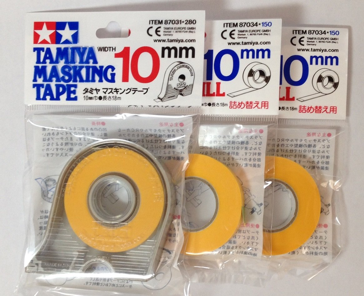 TAMIYA 10mm Masking Tape with 2pcs Refill