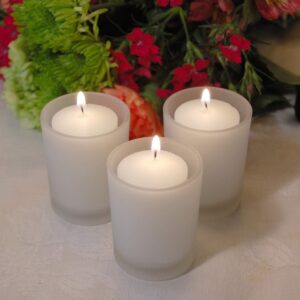 LumaBase Votive Candles, 15 Hour - Set of 36