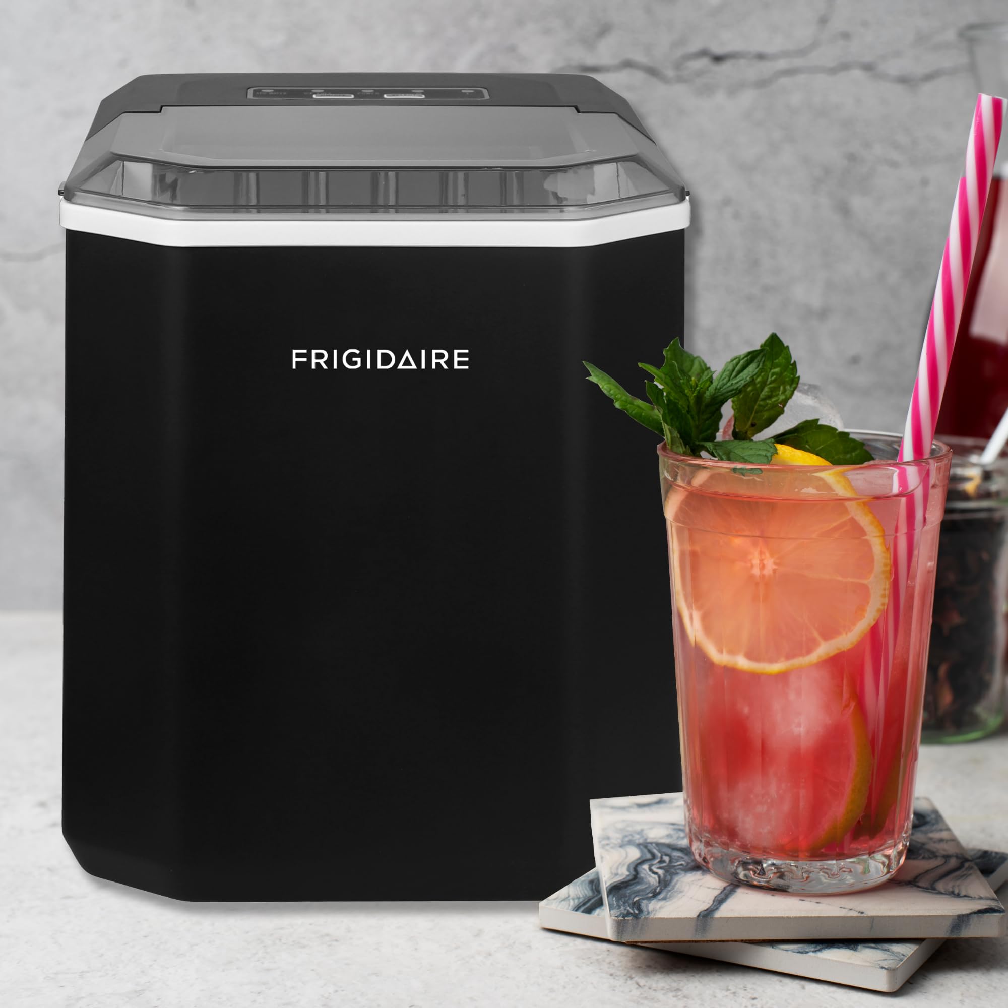 Frigidaire 26 Lbs Counter Top Ice Maker, Black