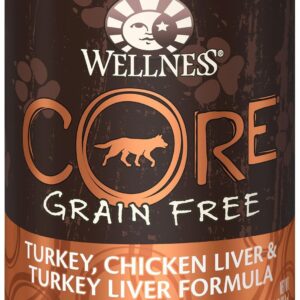 Wellness Core Grain Free - Turkey, Chicken Liver & Turkey Liver - 12 X 12.5 Oz