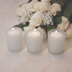 LumaBase Votive Candles, 15 Hour - Set of 36