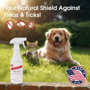 Paws and Claws Pet Spray - Natural Flea and Tick Repellent with Cedar Oil - Effective and Safe Pest Control for Dogs and Cats, Helps Repels Fleas, Ticks, and Mites, Pet Friendly (1 Gallon)