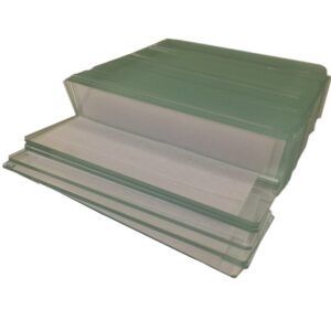 American Labs BS-144P-200S-22-A 144 Blank Microscope Slides and 200 Cover Glass Pre Cleaned - 2 Packs Ground Edges