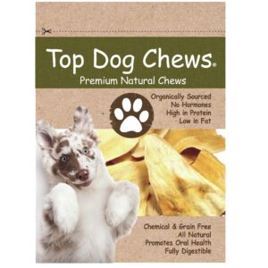 Top Dog Chews - Cow Ears Dog Treats, 6" - 7", 10 Pack, America's Made, All Natural, Rich in Protein and Flavor, Healthy & Delicious Treats for Dogs, Breeds