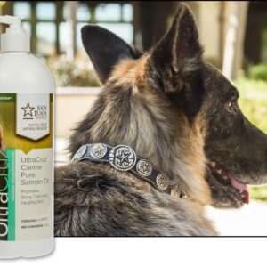 UltraCruz Canine Pure Salmon Oil Supplement for Dogs, 32 oz,sc-395127