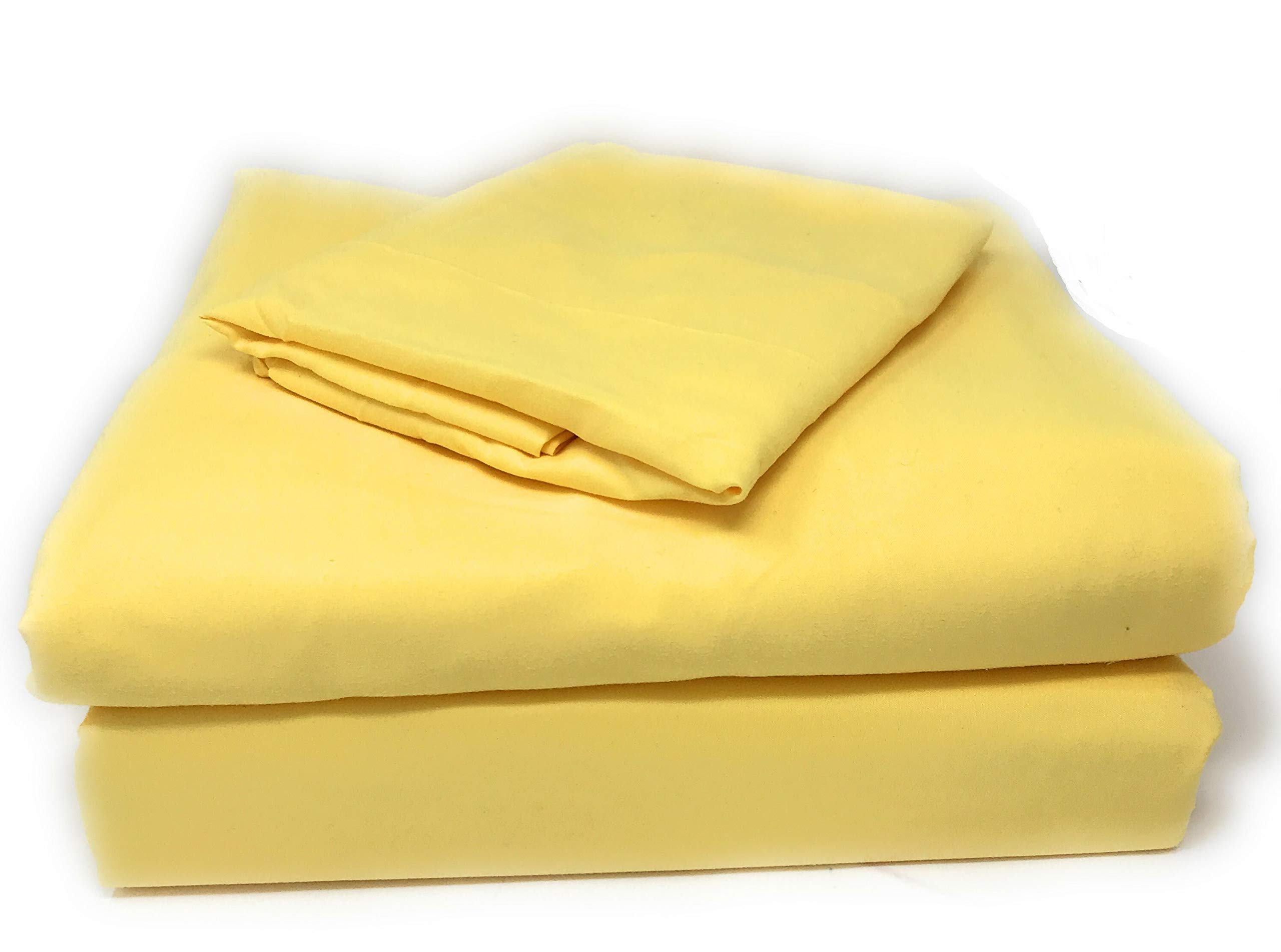 Tache 2 Piece Solid Sunny Golden Yellow Duvet Cover Set, Twin XL