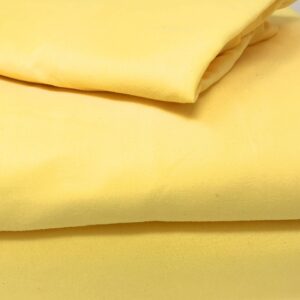 Tache 2 Piece Solid Sunny Golden Yellow Duvet Cover Set, Twin XL