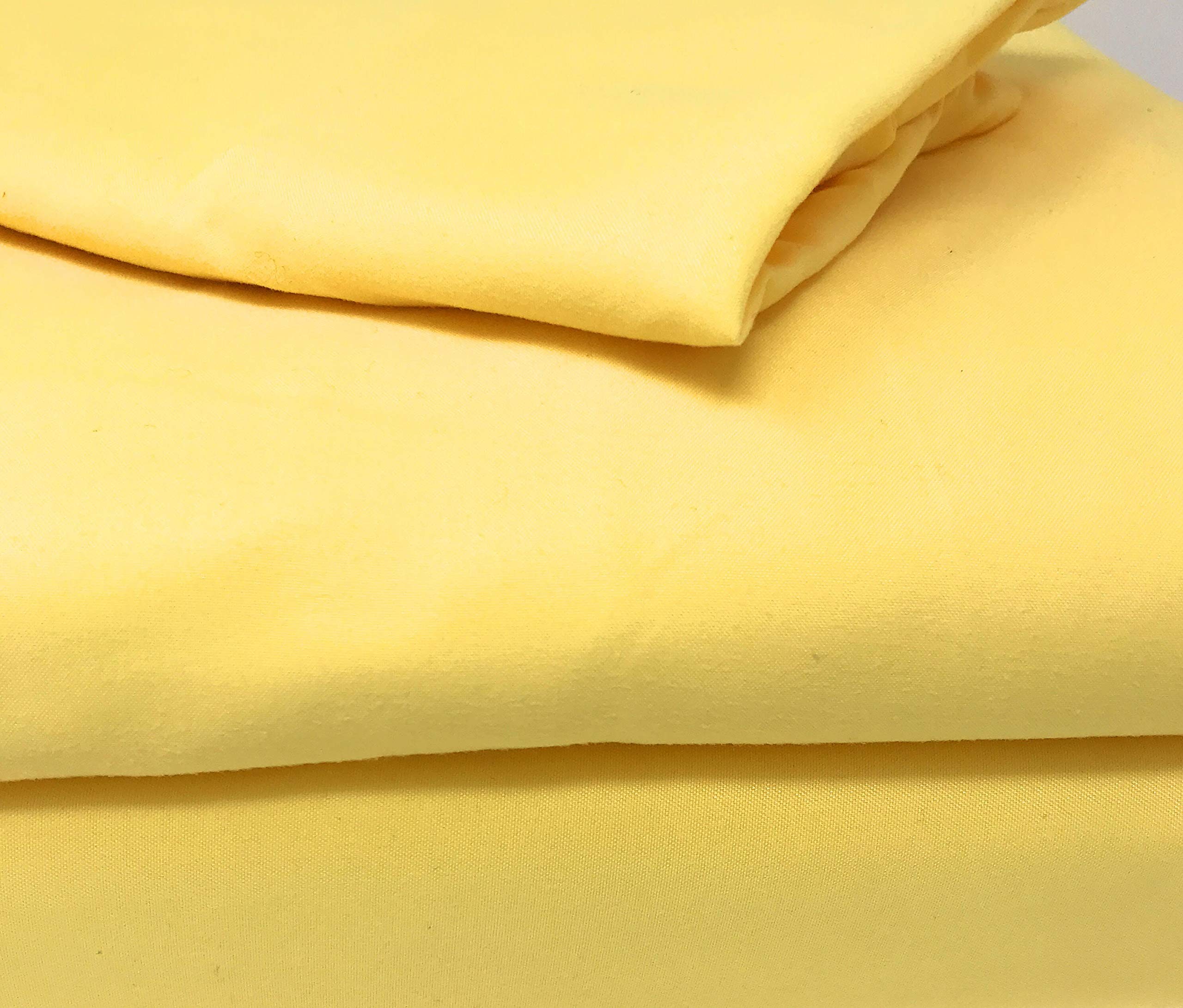 Tache 2 Piece Solid Sunny Golden Yellow Duvet Cover Set, Twin XL