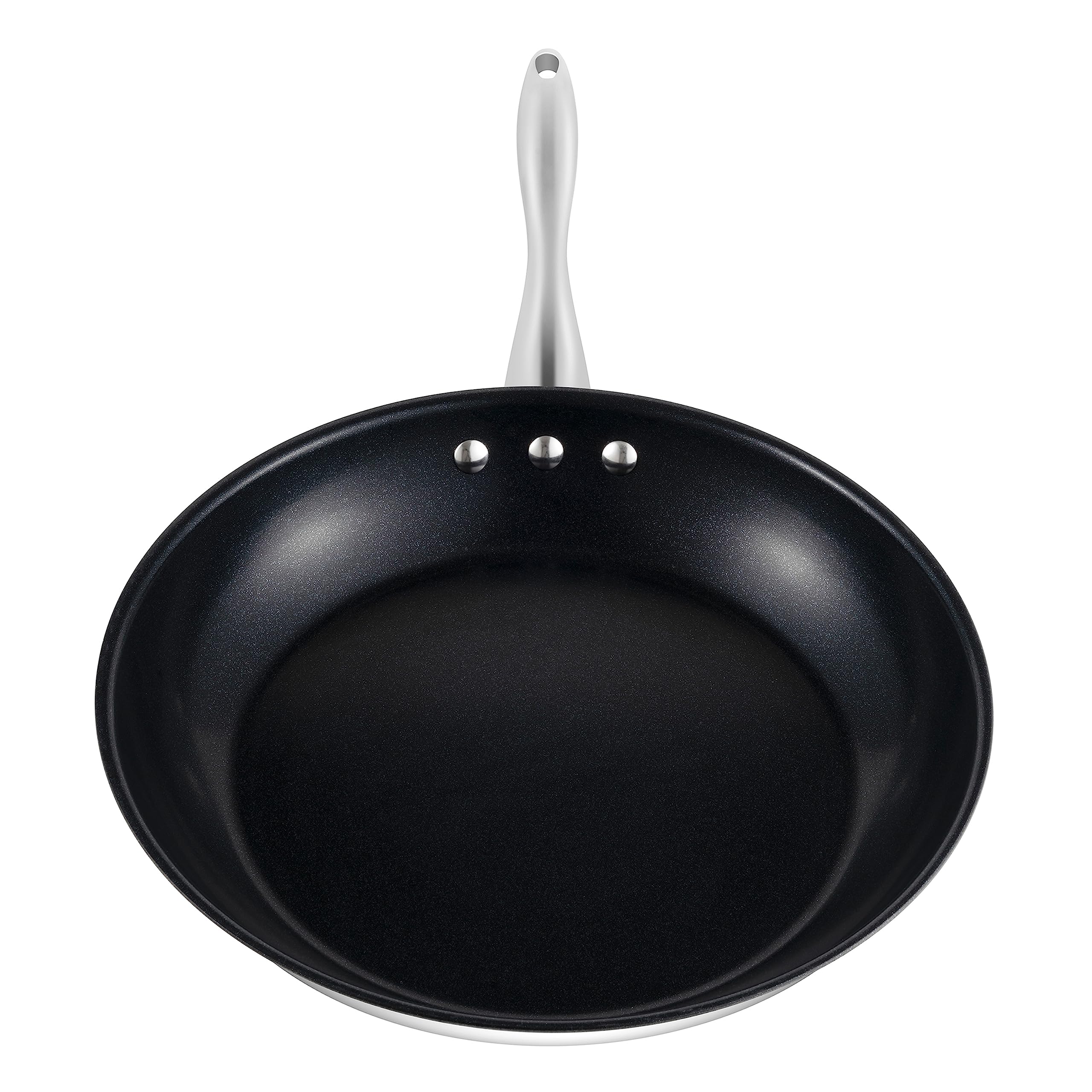 12" (30 cm) Stainless Steel Pan by Ozeri with ETERNA, a 100% PFOA and APEO-Free Non-Stick Coating