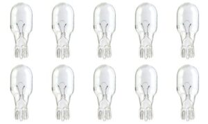 cec industries #909 bulbs, 6 v, 3.72 w, w2.1x9.5d base, t-5 shape (box of 10)