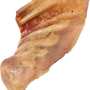 Pawstruck Pig Ears For Dogs-Bulk Pork Dental Treats Dog Chews 10 Ear(s)