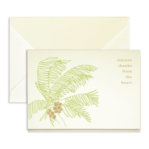 Merchants Palm Tree Thank You Cards - Pack of 24-5" x 3.5"