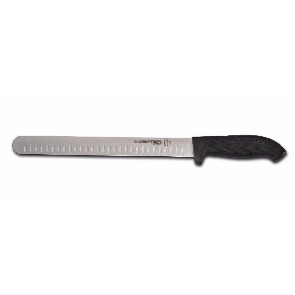 Dexter 12" Duo-Edge Roast Slicer, Black Handle