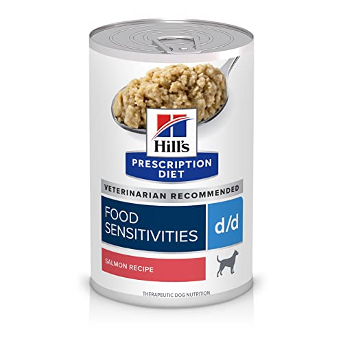 Hill's Prescription Diet d/d Skin/Food Sensitivities Salmon Formula Canned Dog Food, Veterinary Diet, 13 oz., 12-Pack Wet Food