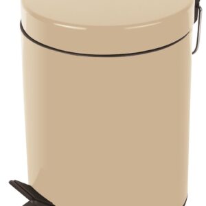 Spirella Cosmetic Bin Sydney Beige Trash Bin Pedal Bin - 3 litres - with Removable Inner bin