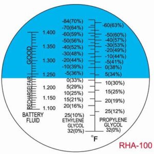 ATC Antifreeze Battery Propylene Glycol Refractometer Rha-100atc