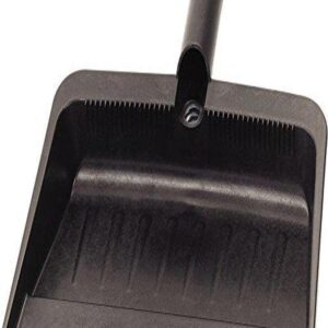 Carlisle FoodService Products 36143703 Flexible Plastic Dustpan, 12" Length, 12" Width, Black