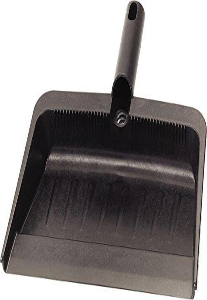 Carlisle FoodService Products 36143703 Flexible Plastic Dustpan, 12" Length, 12" Width, Black